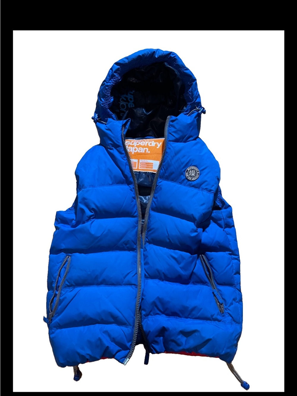 Superdry Japan Puffer down Vest Jacket Men Size Large